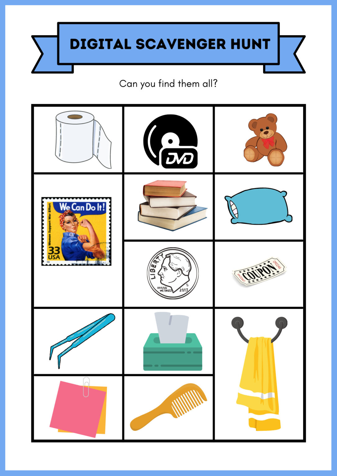 Free Virtual Scavenger Hunts Printables And Tips For Hosting