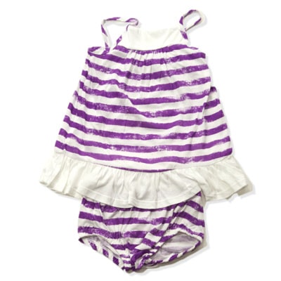 Lil Swanky Purple Striped Dress