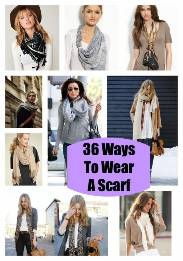 How To Wrap A Scarf: 36 Ways To Wear A Scarf - Lady and the Blog