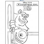 monsters inc 3d coloring sheets