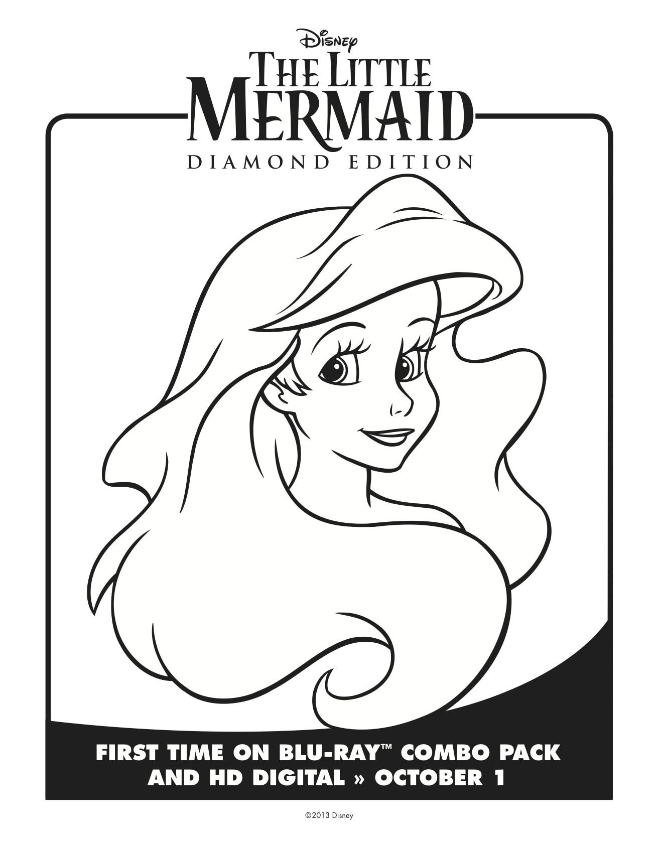 The Little Mermaid Coloring Pages: Free Downloads - Lady and the Blog