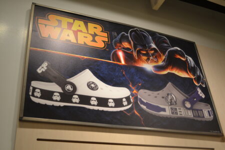 The new Crocs Star Wars Collection for kids features stormtrooper and R2-D2 shoes