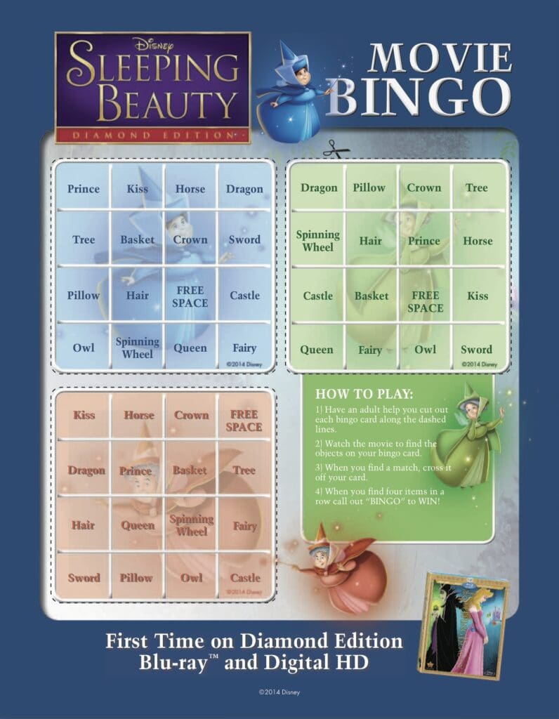 Sleeping Beauty Activity Sheet Kit for Kids