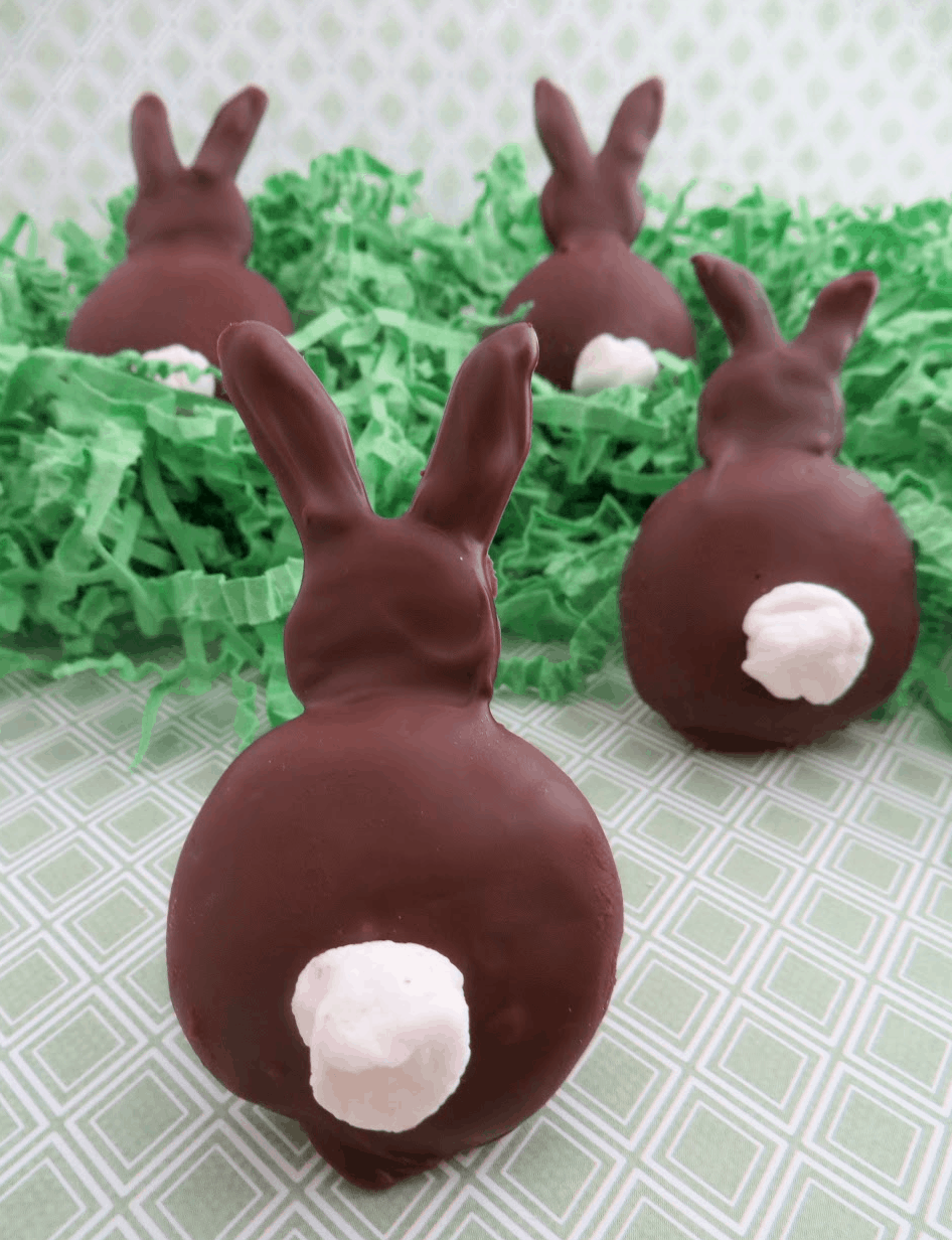 Chocolate Covered Marshmallow Bunnies