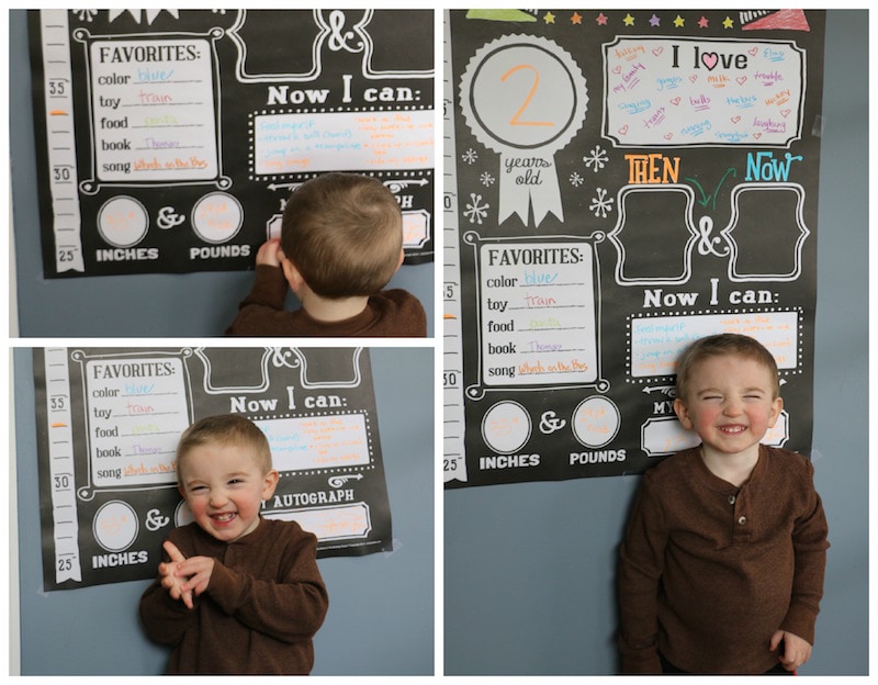 The Birthday Poster by Sticky Bellies