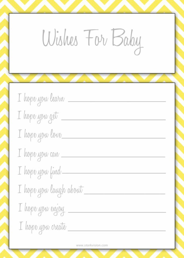 6 free printable baby shower games