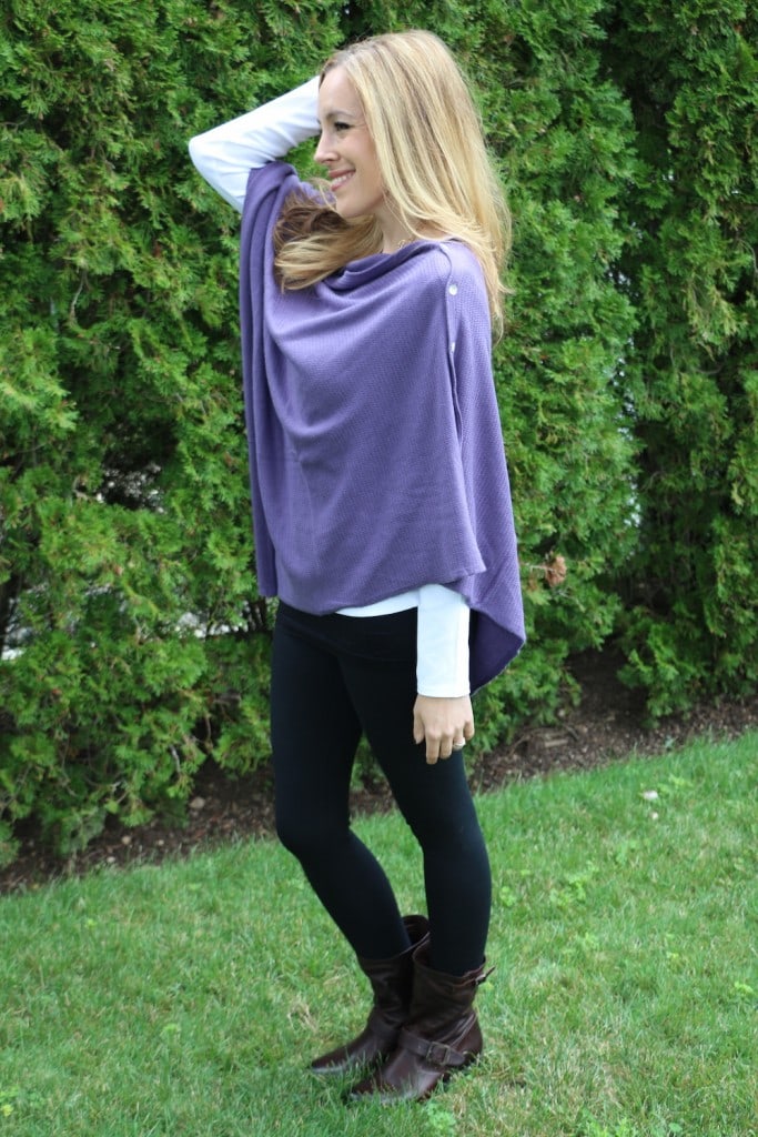 J.Jill SIDE-BUTTON PONCHO