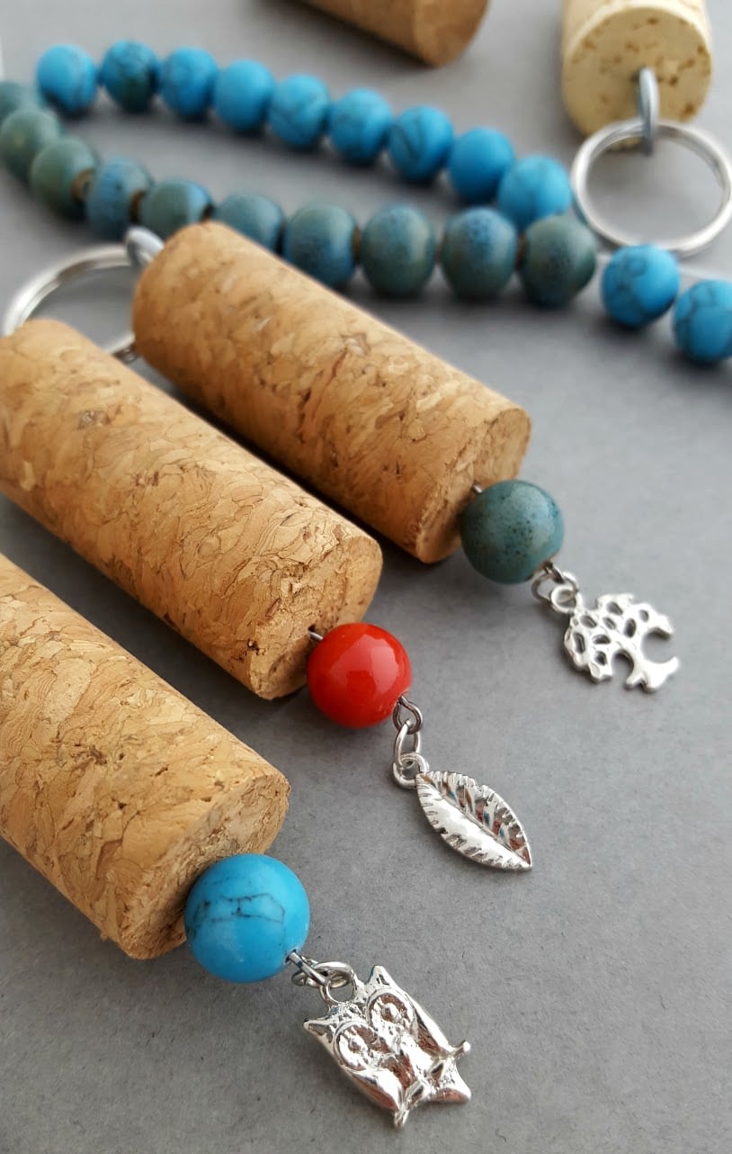 DIY Wine And Cork Keychain: How To Instructional - Lady and the Blog