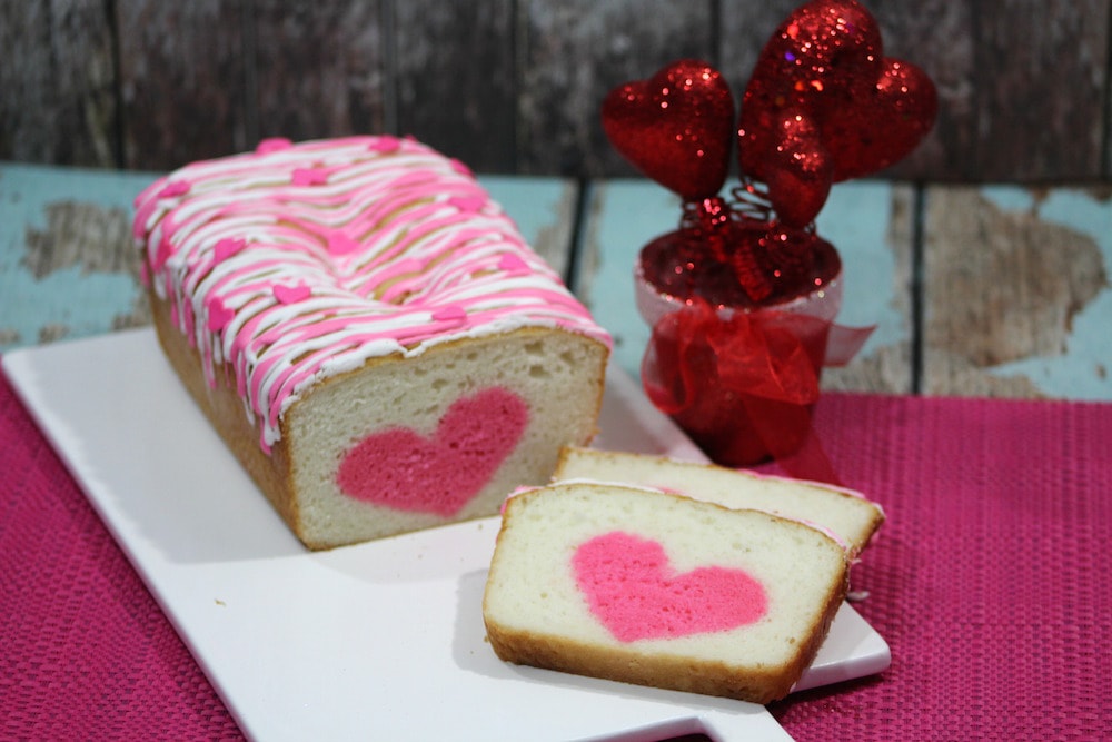 Vanilla Strawberry Loaf Heart Cake Recipe: Perfect For Valentine's Day