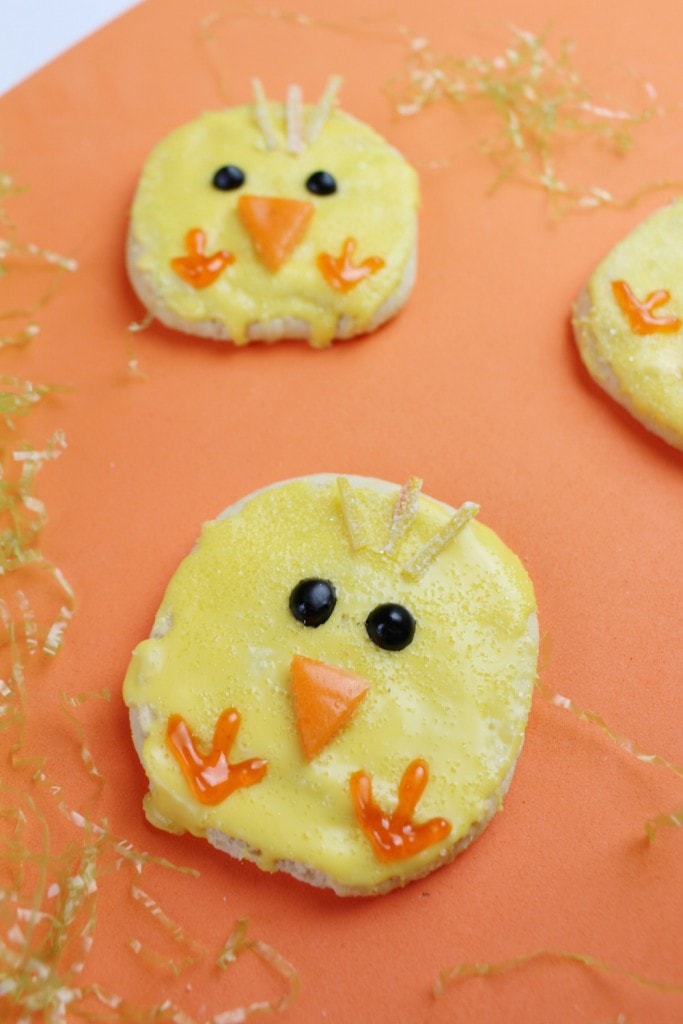 Easter chick cookies