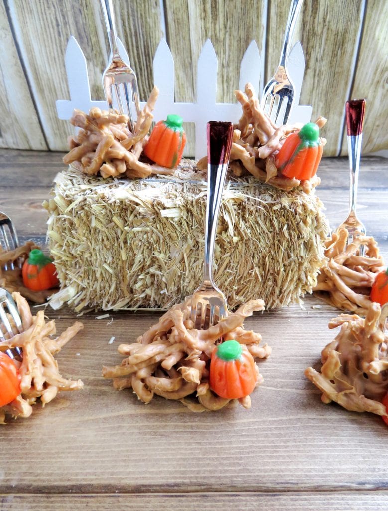 Halloween Peanut Butter Haystacks