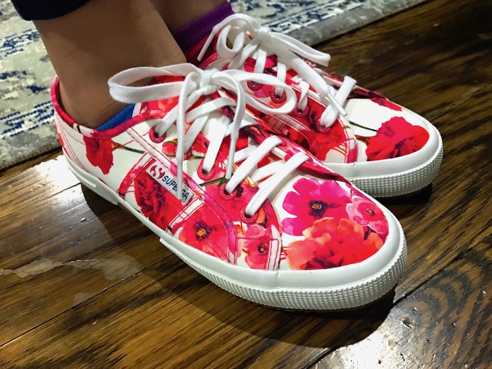 What She Wore (Tween Edition): Superga Carnation-Print Sneakers From @JJillStyle