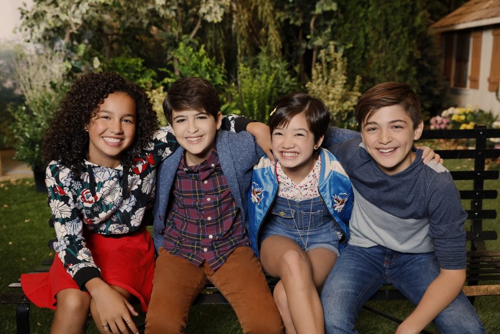 The cast of the new comedy Andi Mack