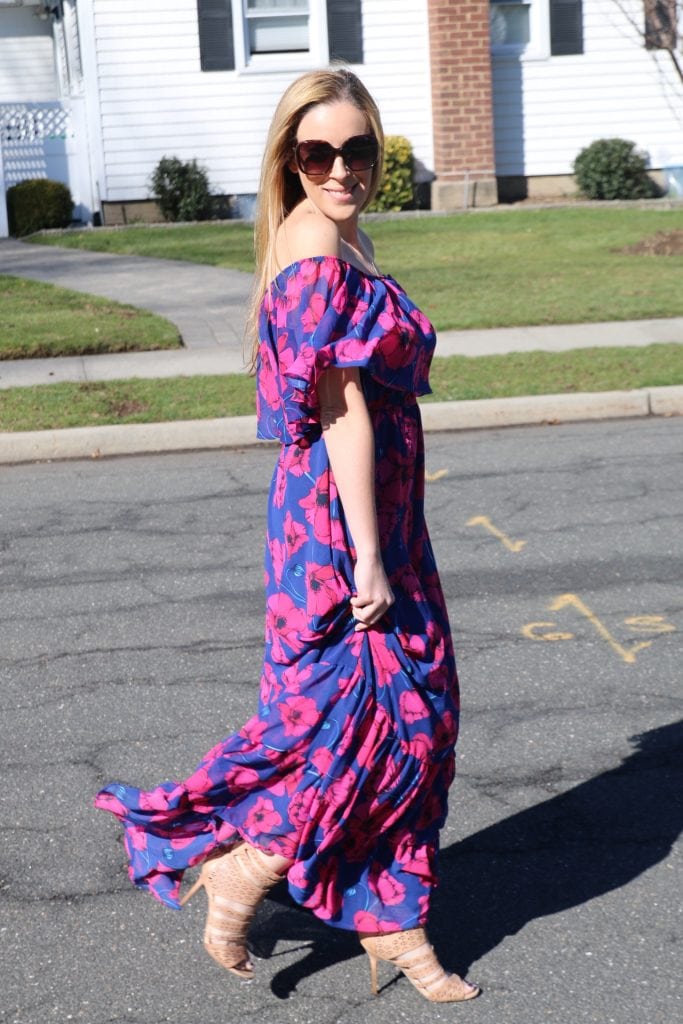 This Fabulous Influence Maxi Dress is bright and bold and hot pink and ALL MINE. I love it!!