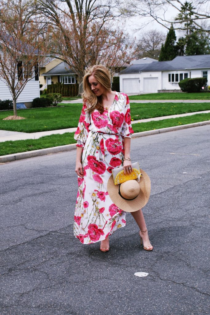 This Wrap Maxi Dress is great for spring