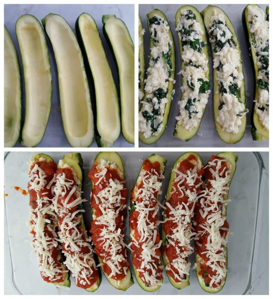 preparing zucchini for dinner 