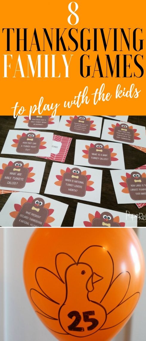 Thanksgiving Family Game Ideas