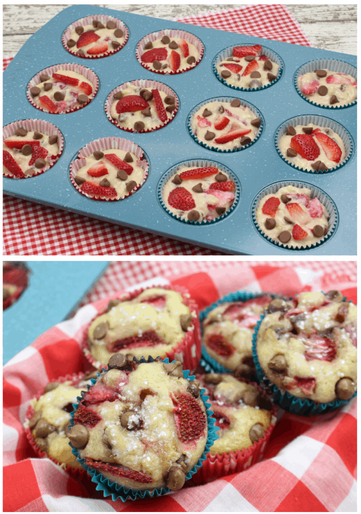 Strawberry and Chocolate Chip Muffin Recipes