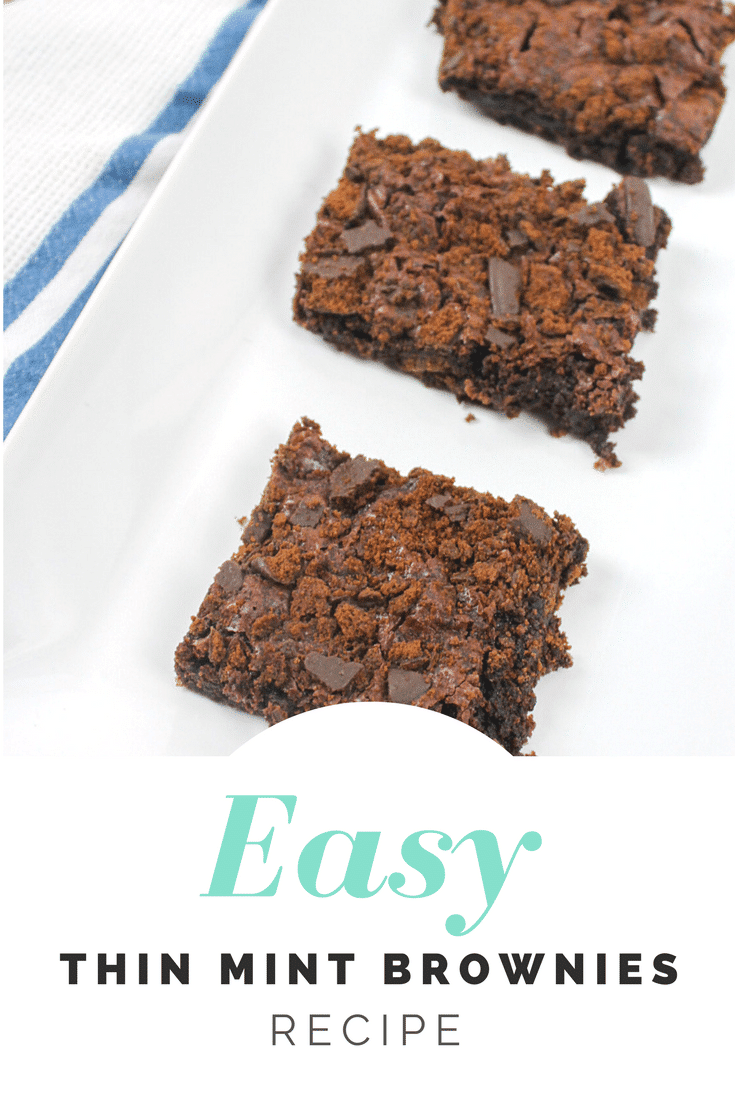 Thin Mint Brownies Recipe (Easy To Make - NOT From Scratch)