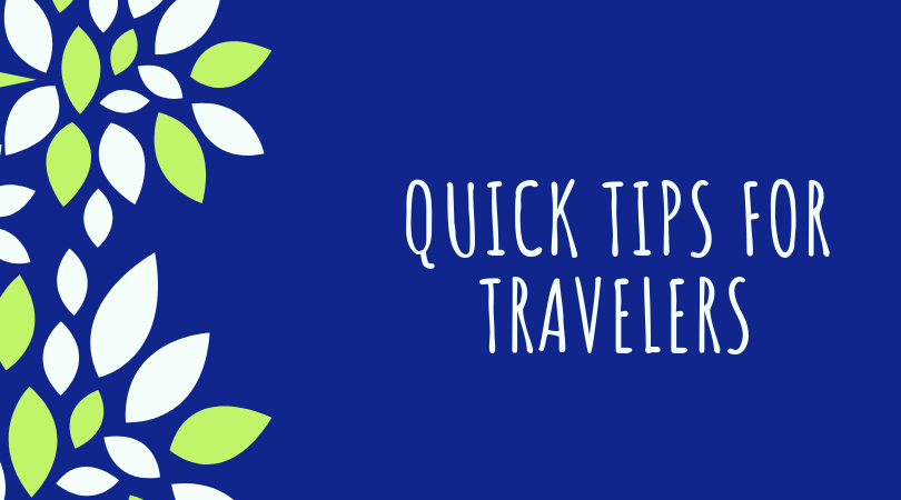 tips for travelers