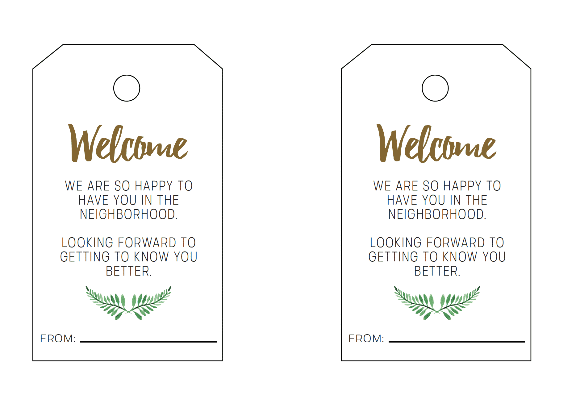 New Neighbor Gift Basket & Printable - Welcome