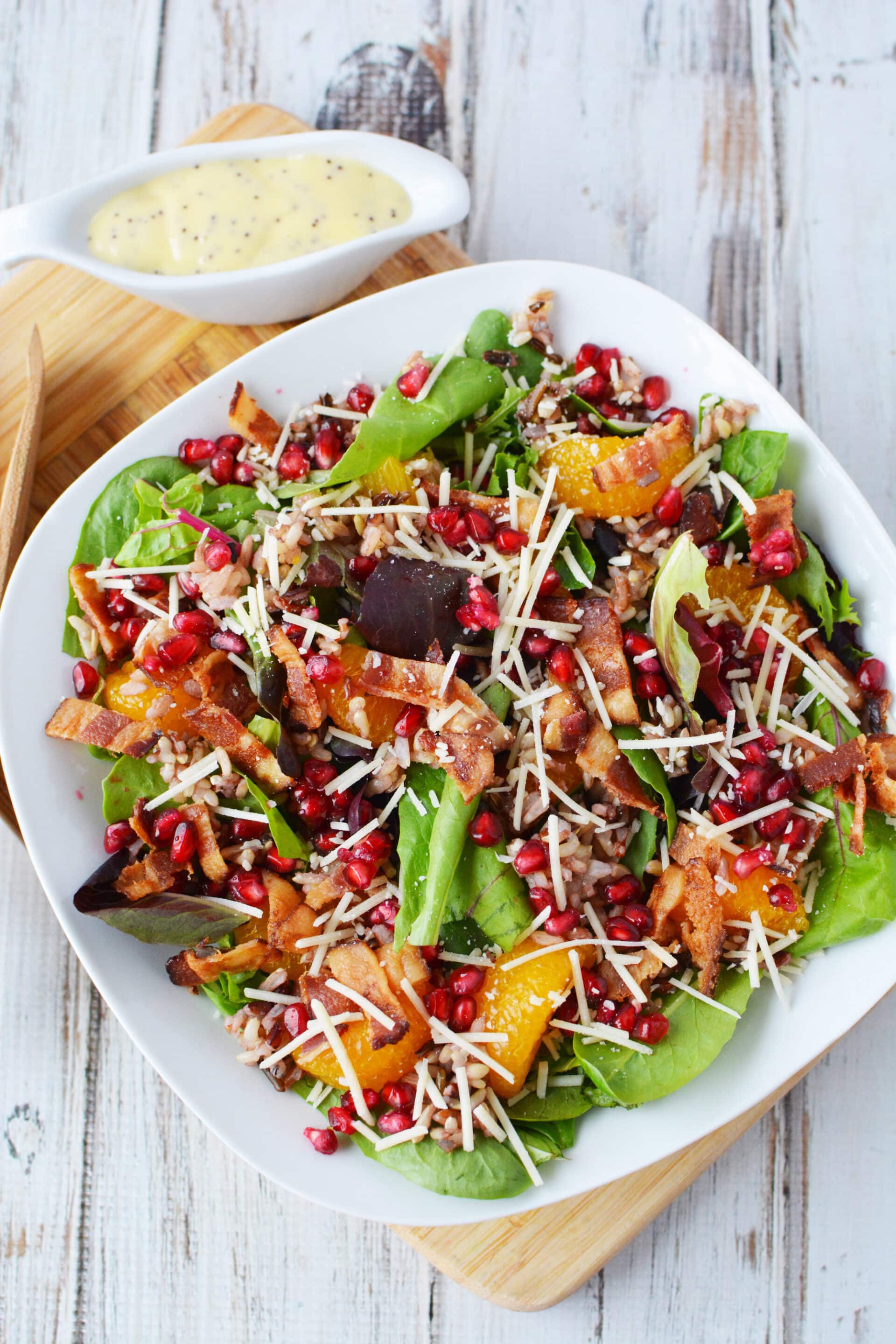 Hearty Winter Salad Recipe - With Pomegranate And Wild Rice - Lady and ...