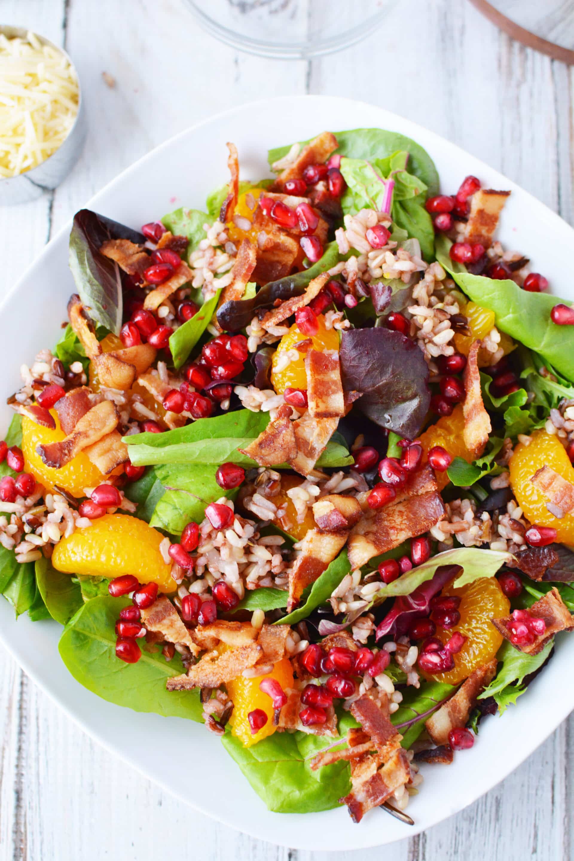 Hearty Winter Salad Recipe - With Pomegranate And Wild Rice - Lady and ...