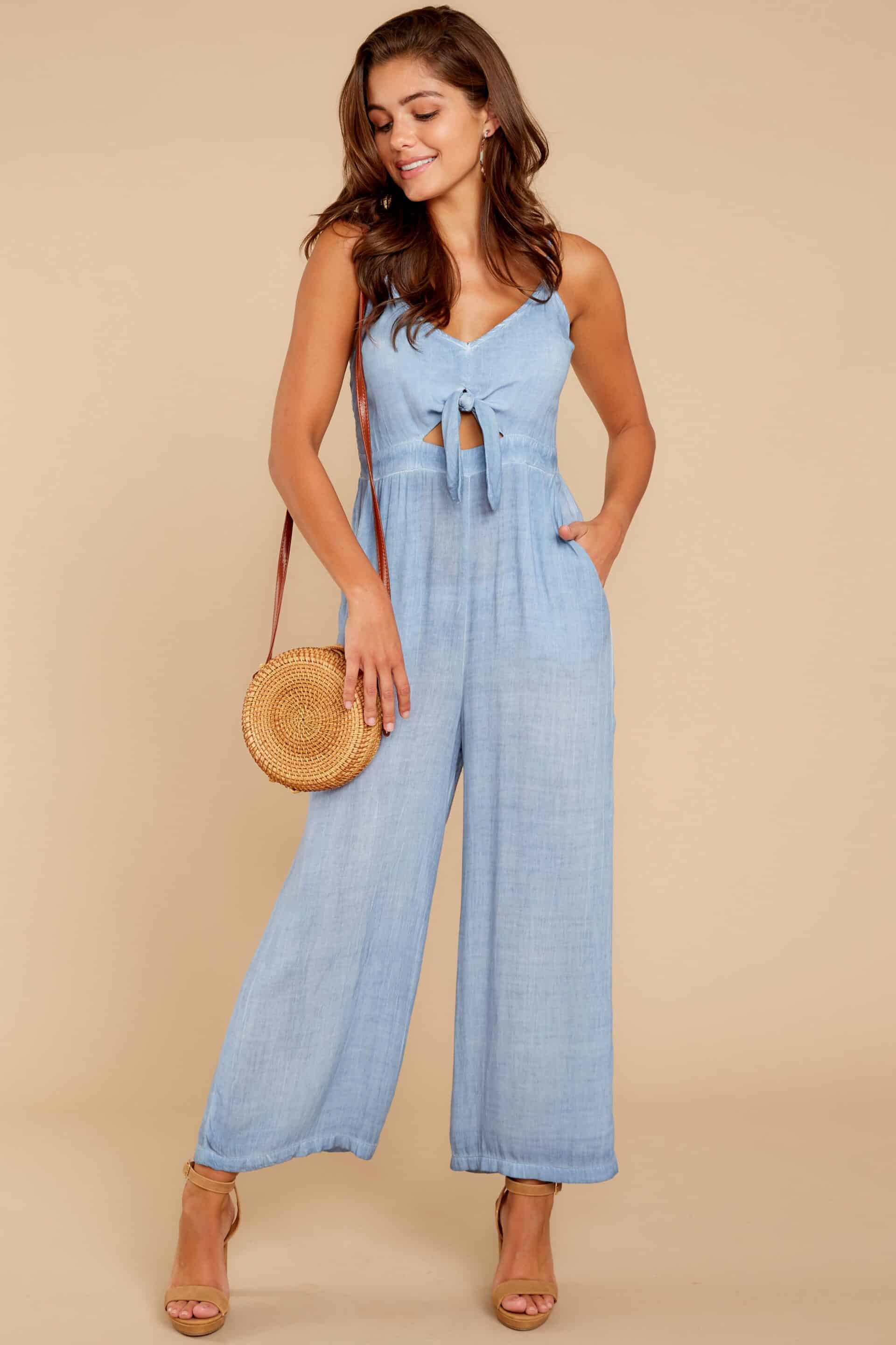 The Perfect Chambray Jumpsuit For Summer