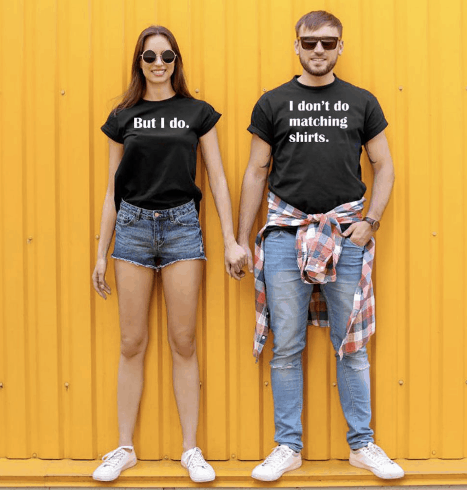 Matching Couple Shirt Ideas His And Her Matching Shirts 4476