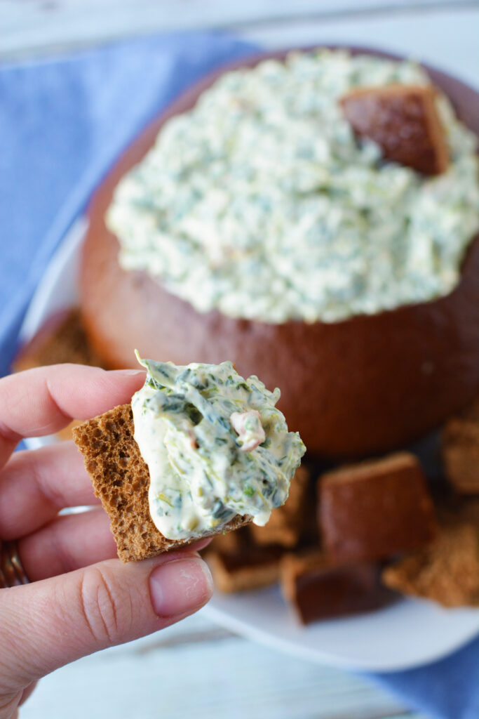 best bread for spinach dip
