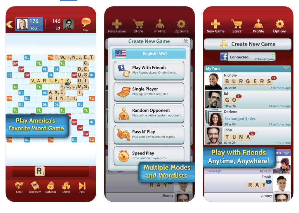 play scrabble app online with friends