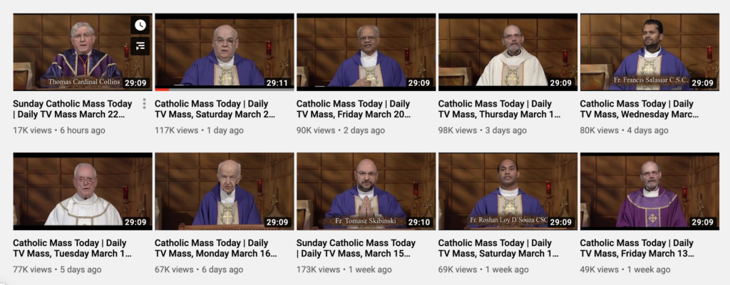 catholic mass online