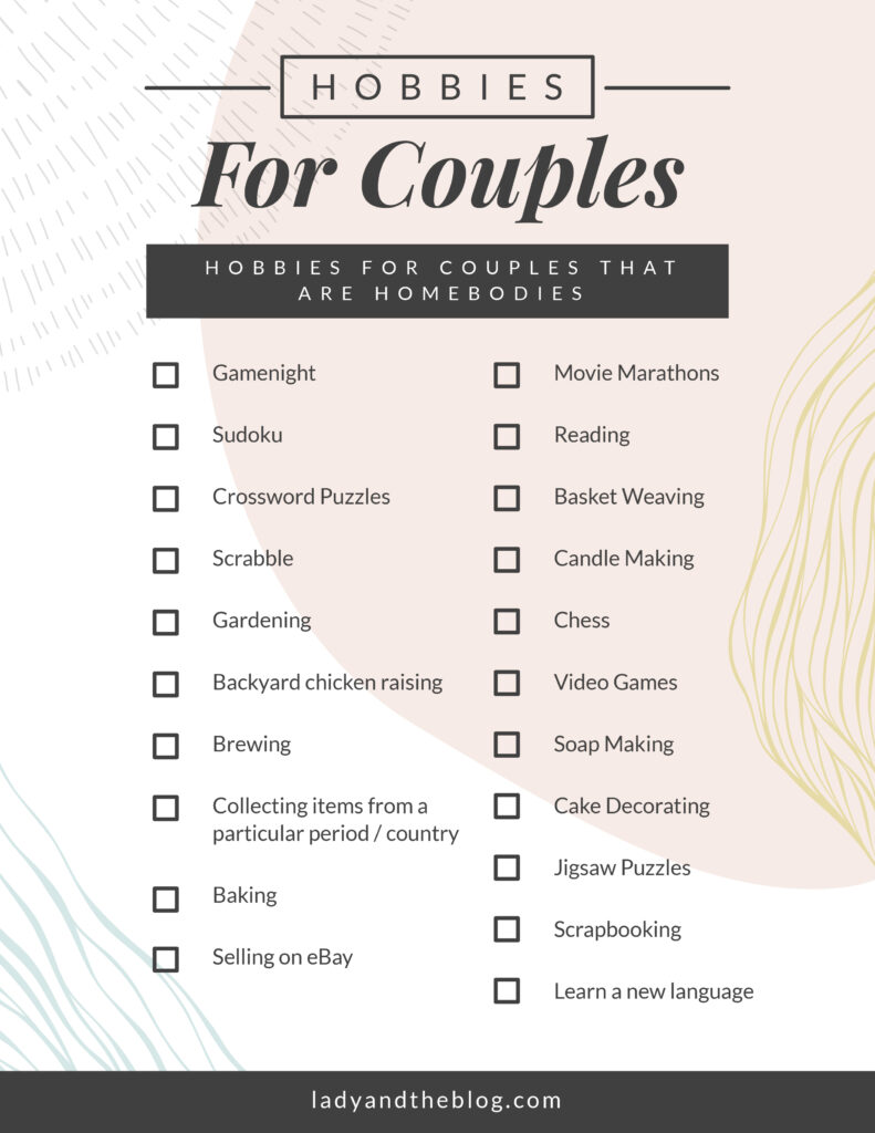 60 Hobbies For Couples To Help Strengthen Your Relationship 