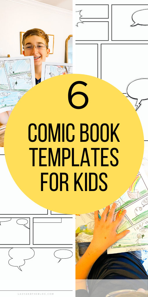 6 comic book templates for kids