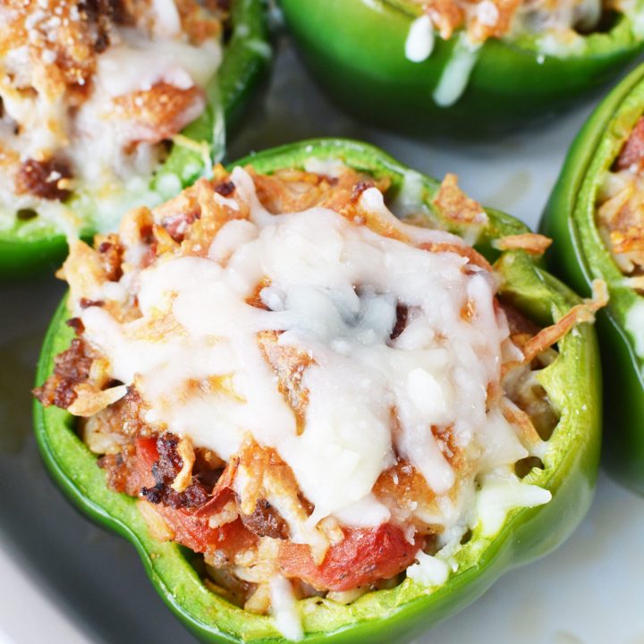 cheese topped peppers recipe