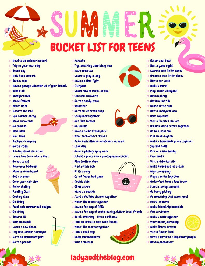 Teen Bucket List: 100+ Fun Things Every Teenager Should Do