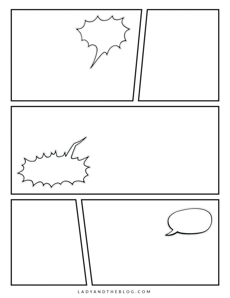 Printable Blank Comic Book Template Make Your Own Comic Books Printable Blank Comic Book Template Make Your Own Comic Books