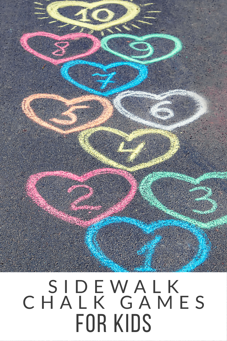 10 Sidewalk Chalk Games For Kids - Outdoor Play Fun Ideas