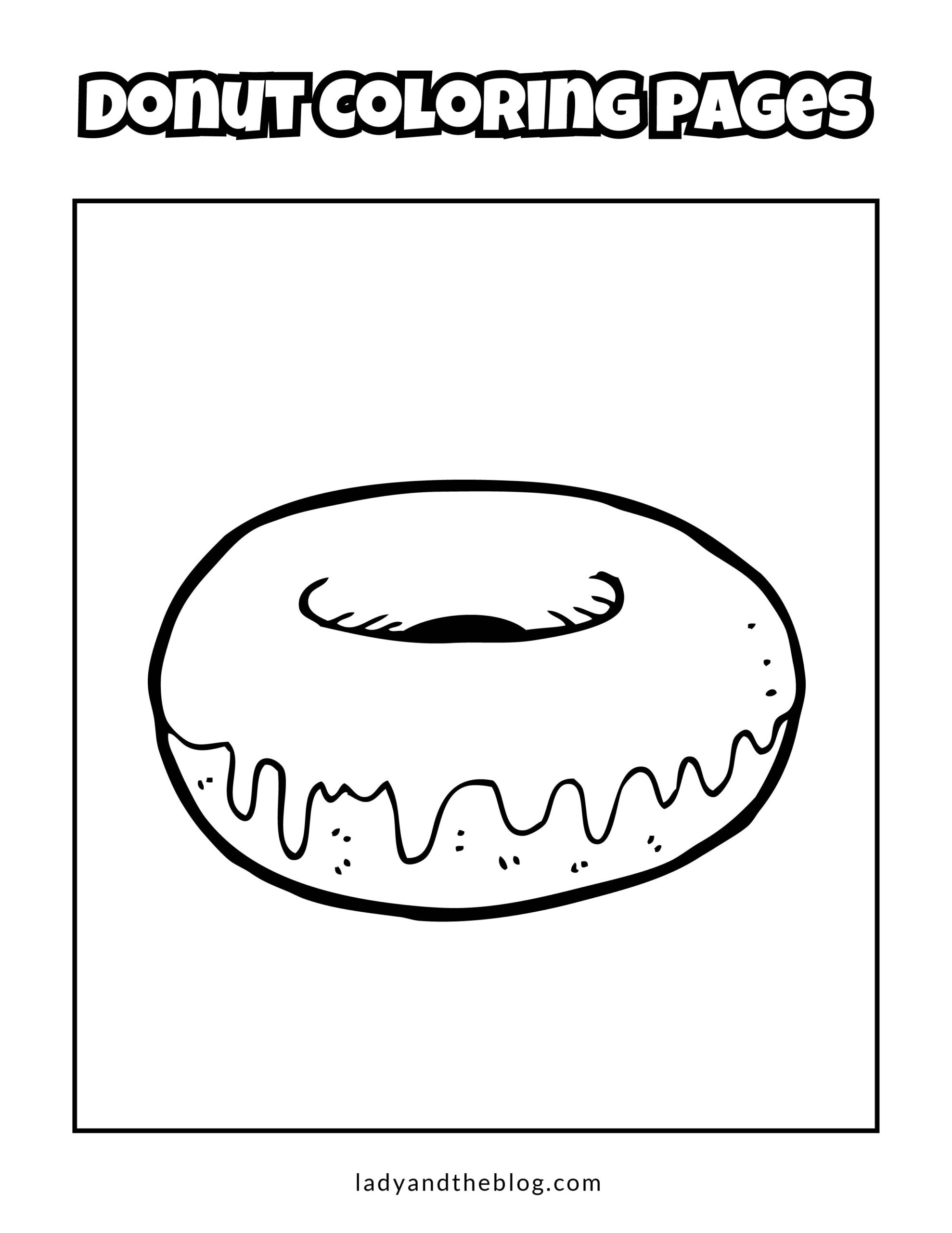 Donut Coloring Pages   Breakfast Coloring Pages For Kids