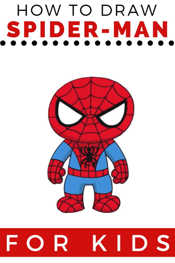 how to draw lego spiderman