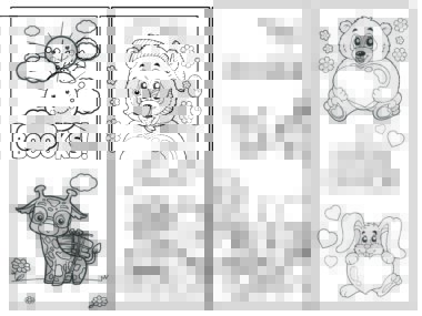 black and white bookmarks