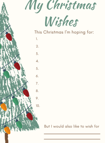 christmas wish list printable