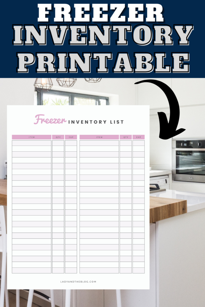 freezer inventory list