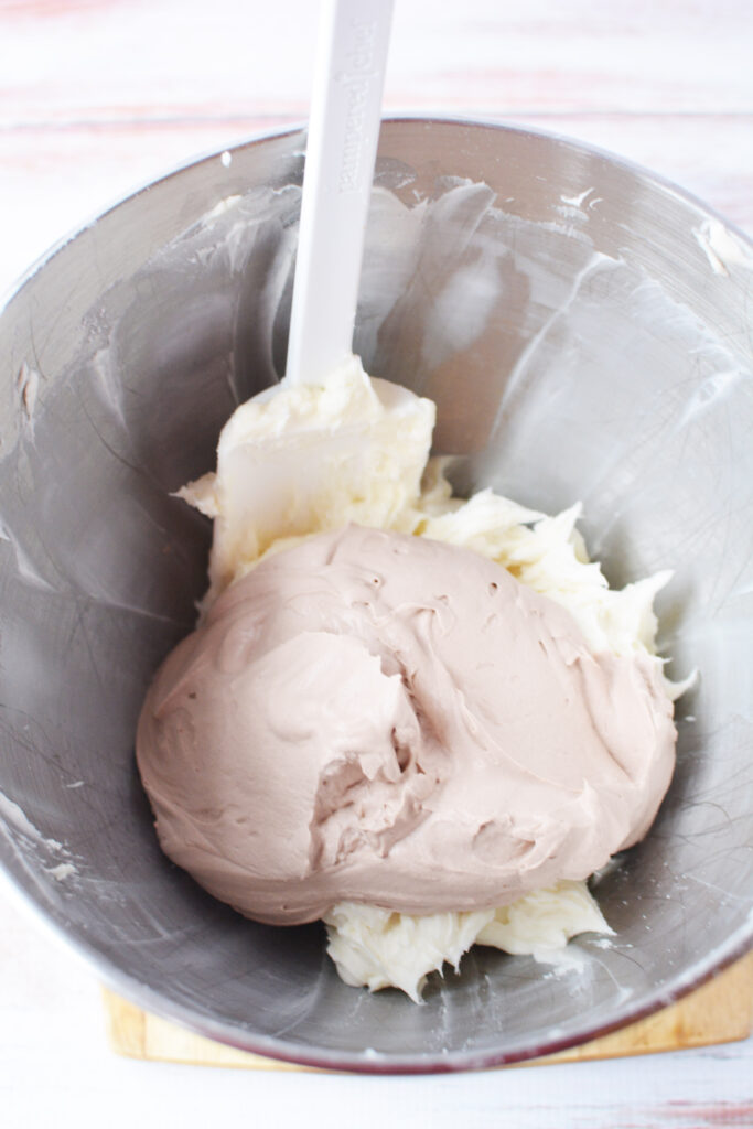 mixing hot chocolate