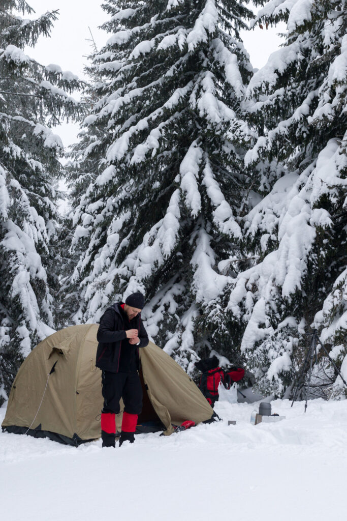 winter camping